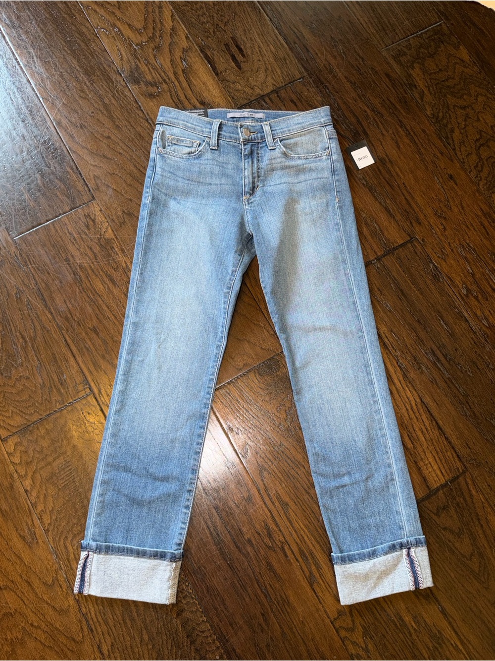 NWT JOE’S Mid Rise Straight Crop Cuffed Hem Itzel women jeans size 24
